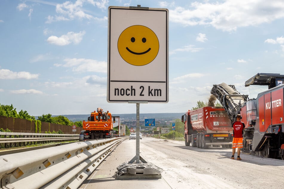 A4-Sanierung auf drei Kilometern: Dresdens größte Sommer-Baustelle nervt die Autofahrer