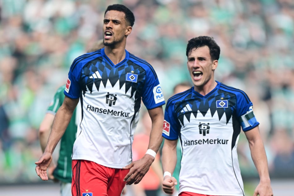 Robert Glatzel (l) sorgt für den Ausgleich.