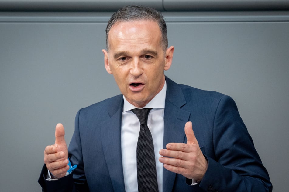Außenminister Heiko Maas (54, SPD) spricht im Bundestag zu den Abgeordneten.