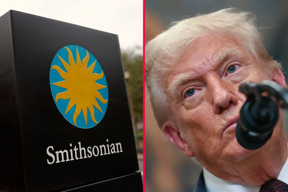 The Smithsonian has bowed to pressure from President Donald Trump's administration to remove references to his impeachment.