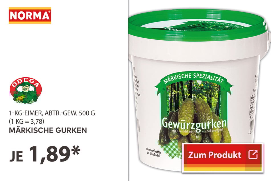 Märkische Gurken für 1,89 Euro