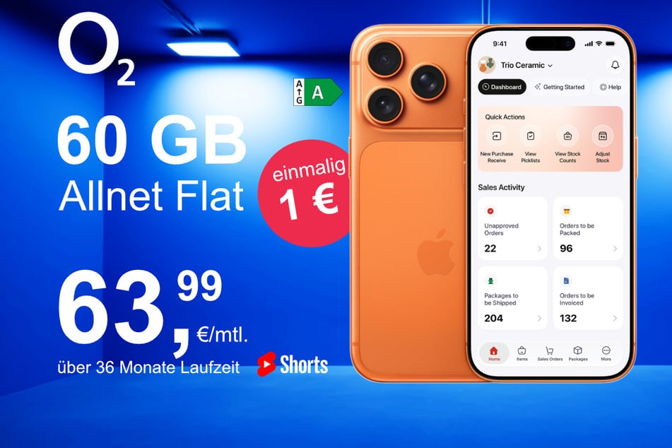 Das neue iPhone 17 Pro Max inkl. 60 GB Datenvolumen für nur 1 Euro exklusiv bei o2.