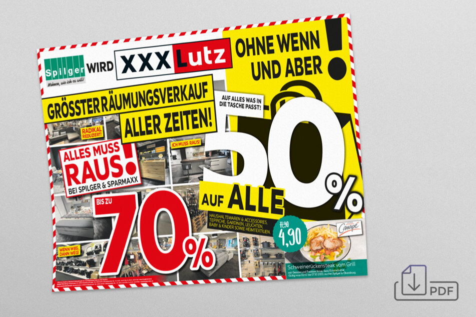 Hier Flyer downloaden und am Mittwoch (4.10.) beim Möbelkauf sparen.