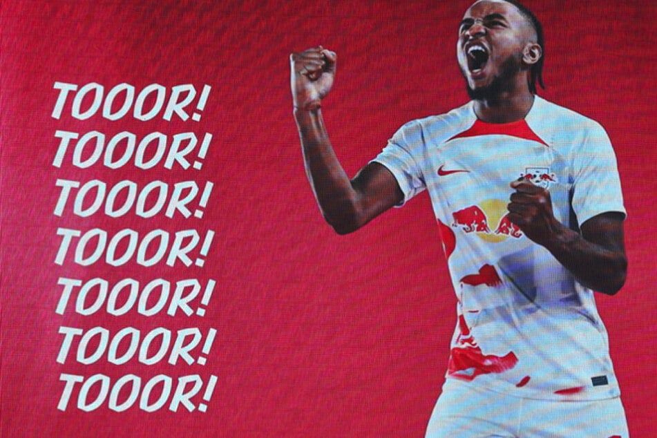 Tooor, Tooor, Tooor! Nicht selten wurde dieses Foto auf die Bildschirme der Red Bull Arena projiziert.