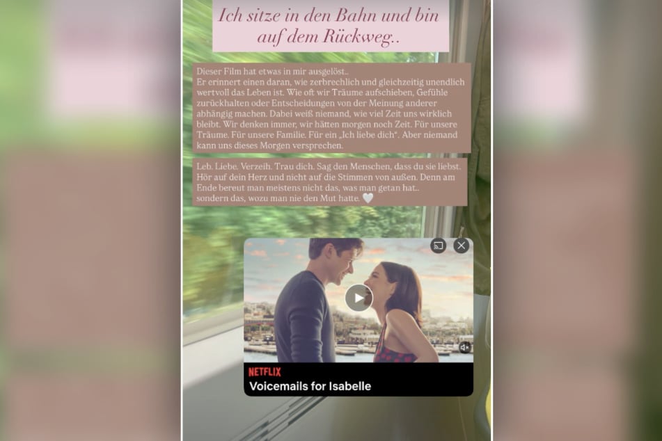 Der Film "Voicemails for Isabelle" scheint einige tiefergehende Gedanken in Laura Maria Rypa ausgelöst zu haben.