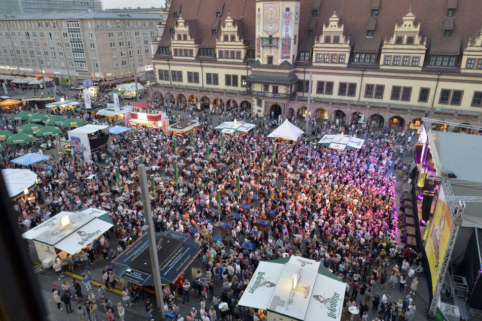 Auch in diesem Jahr wird wieder einiges los sein beim Leipziger Stadtfest. (Archivbild)