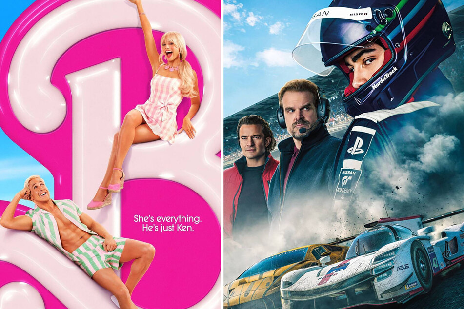 Sony's sports action film Gran Turismo barely edged out the still-turbo-powered Barbie to take the top spot at the weekend box office.