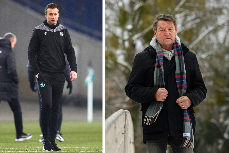 96-Coach Christoph Dabrowski (43, l.) lernte Dixie Dörner (†70) beim SV Werder Bremen kennen.