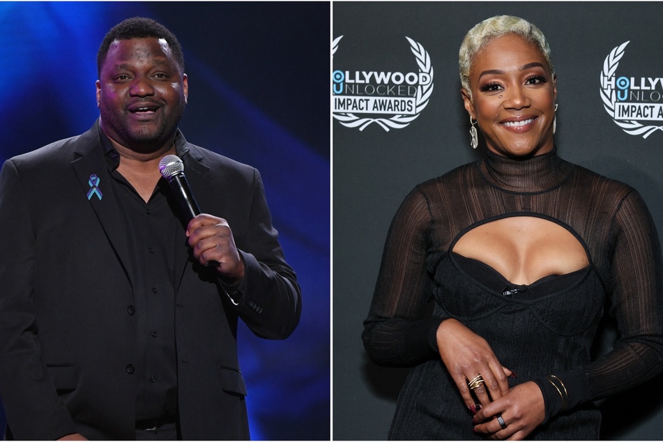Tiffany Haddish (r) and Aries Spears have denied the extremely disturbing lawsuit filed against them, calling the allegations "meritless" and "bogus."
