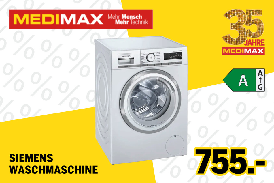 Siemens-Waschmaschine für 755 Euro.