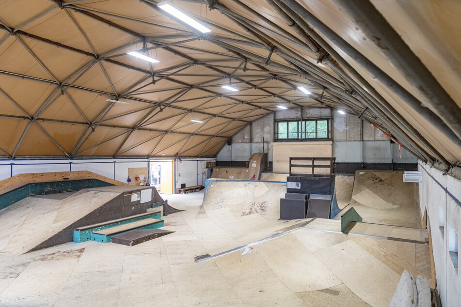 Die Skatehalle ist schon etwas in die Jahre gekommen.
