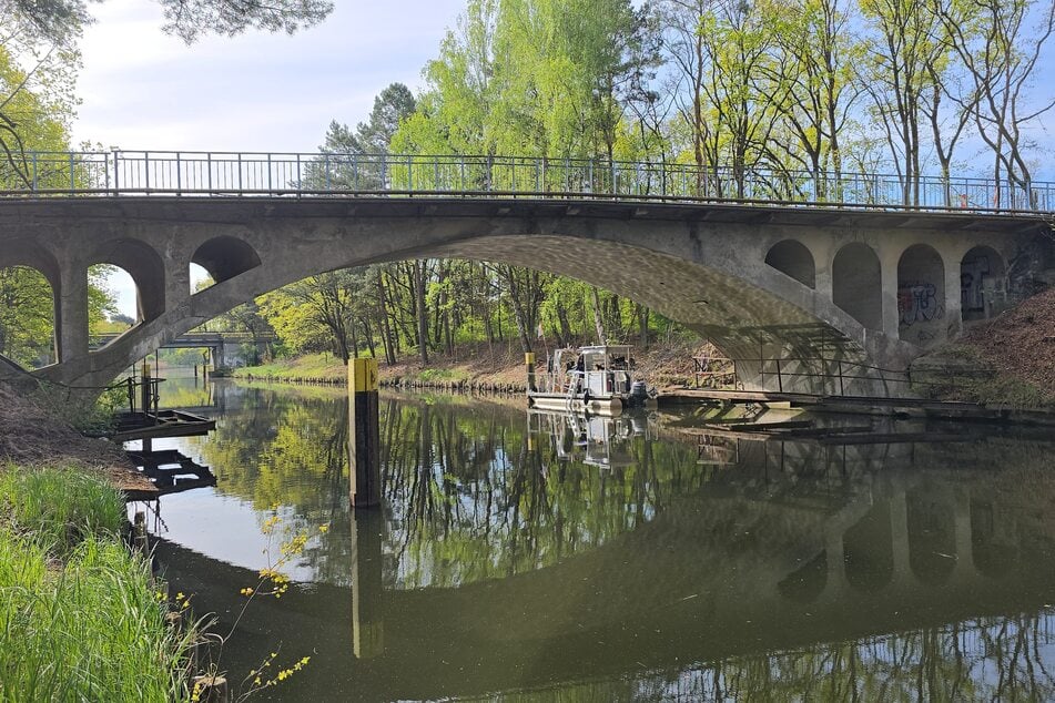 Der männliche Schädel wurde im Stichkanal in Velten entdeckt.