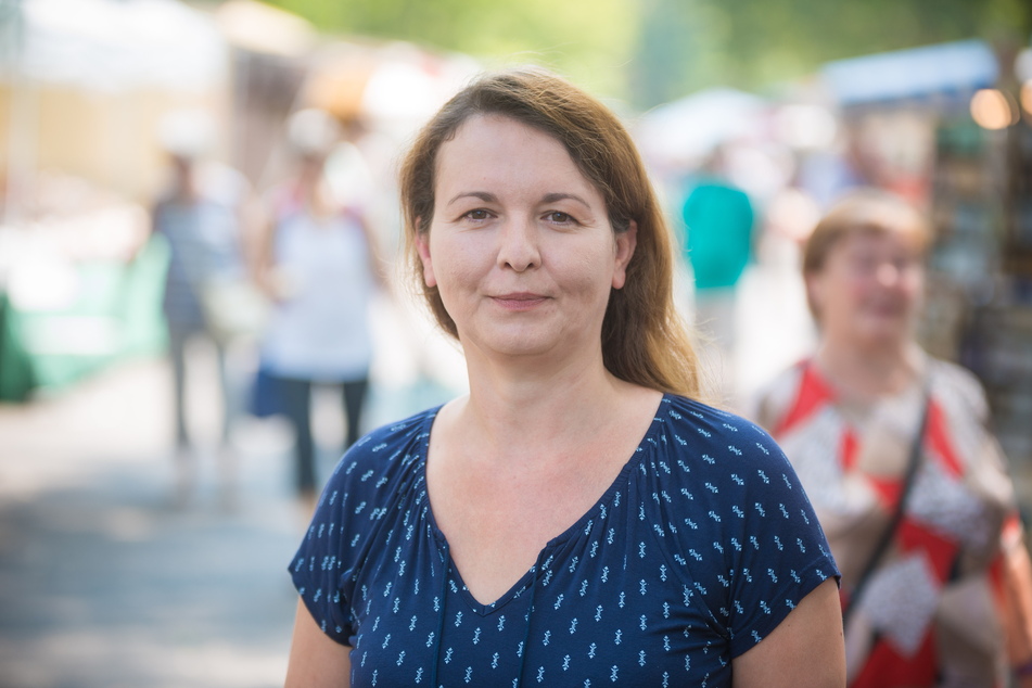 Wünscht sich einen zumindest zeitweise wieder geöffneten Parkplatz: Händler-Chefin Madeleine Megyesi-Lukaß (44).