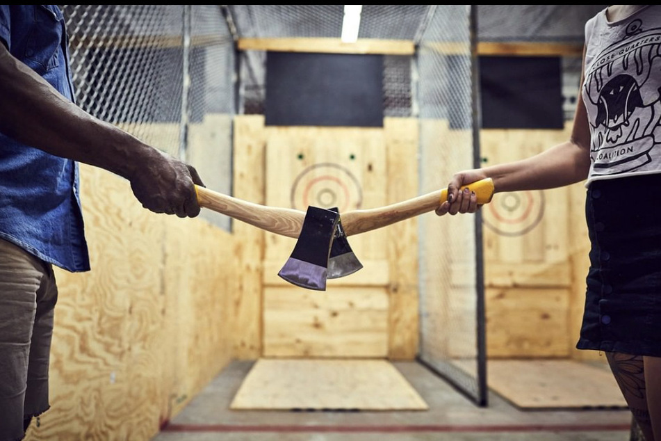 Throwing axes has never looked better than it does this Valentine's Day.