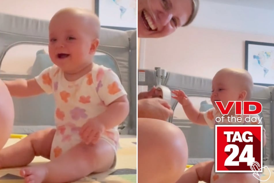 Today's Viral Video of the Day features a baby who couldn't get over the sound of ripping tape!