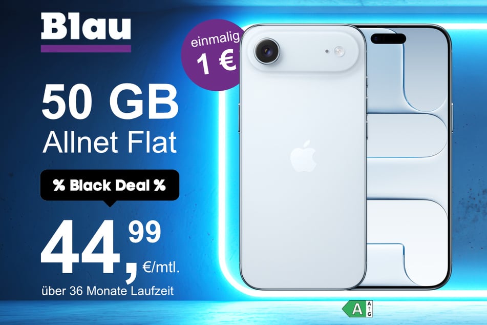Das neue iPhone 17 Air im o2 Mobile XL für einmalig 1 Euro.