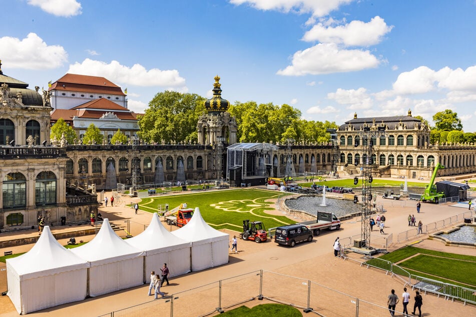 Die Vorbereitungen rund um die Konzerte in Dresden laufen auf Hochtouren.