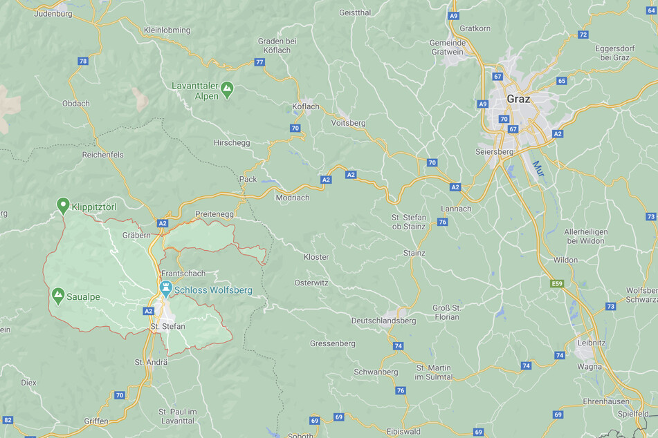 Der Vorfall ereignete sich in Wolfsberg, südöstlich von Graz.