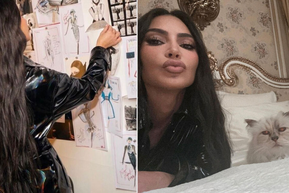 Kim Kardashian teases 2023 Met Gala look with the help of Karl Lagerfeld's cat