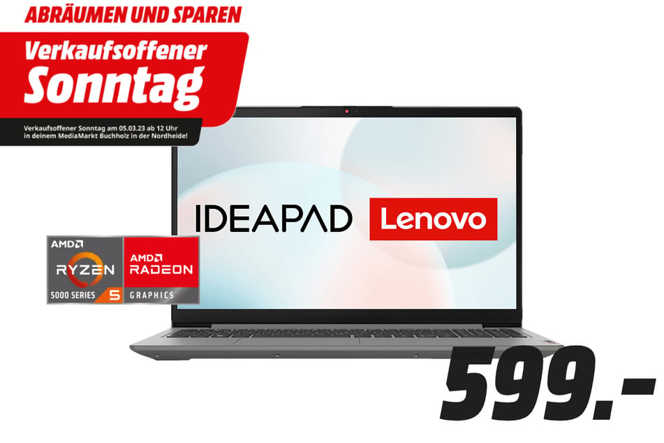 Lenovo-Notebook für 599 statt 629 Euro.