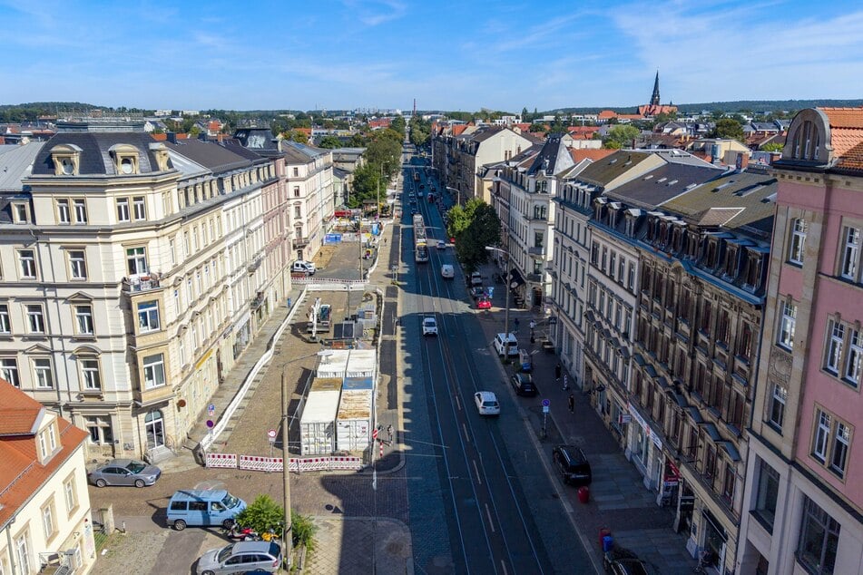 Seit Anfang September läuft die Sanierung der Königsbrücker Straße.