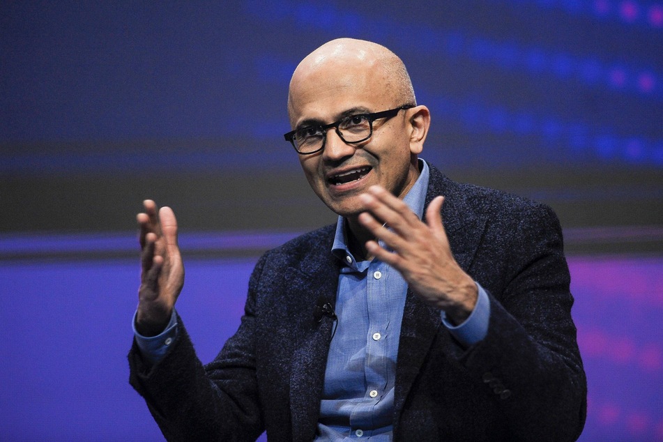 Nadella at the Mobile World Congress in Spain in 2019.