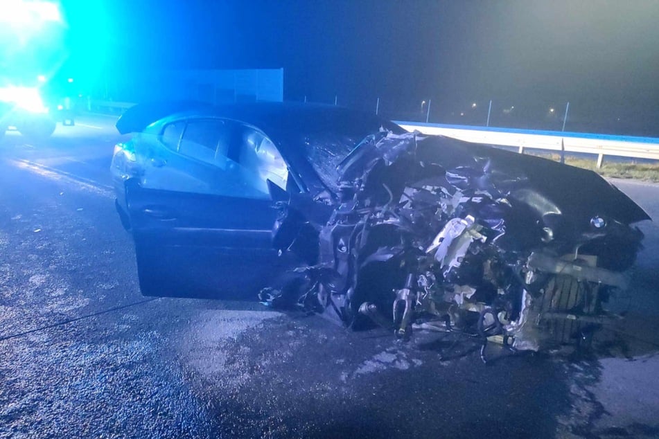 Der BMW von Sebastian M. wurde bei dem Unfall zerstört.