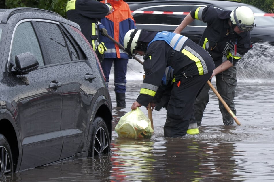 Zu rund 150 Einsätzen musste die Feuerwehr in Nürnberg ausrücken, nachdem es massiv geregnet hätte.