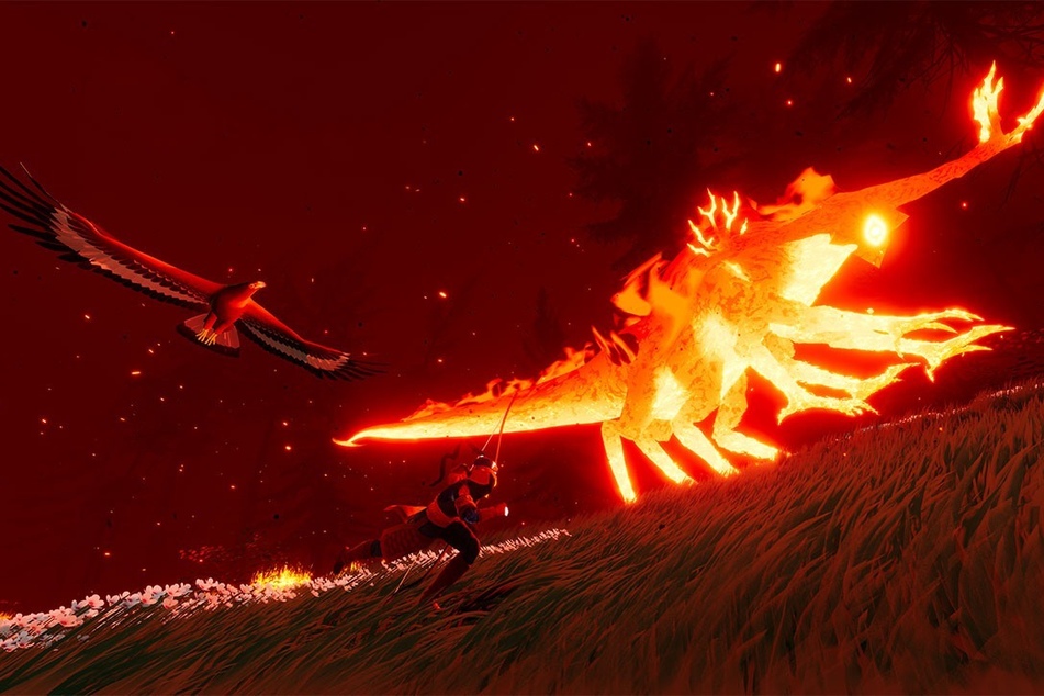 Die Bosskämpfe von "The Pathless" lassen Euch gegen riesige, mystische Kreaturen antreten. Die sind so atemberaubend in Szene gesetzt, wie wir es schon lange nicht mehr in einem Spiel erlebt haben.
