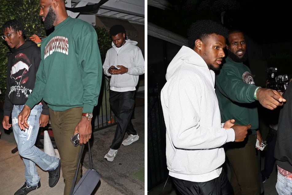 Bronny James spotted out with family for first time since cardiac arrest
