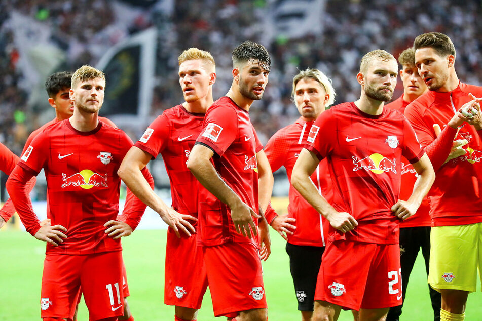 Die Enttäuschung stand RB Leipzigs Akteuren nach dem 0:4 bei Eintracht Frankfurt ins Gesicht geschrieben.