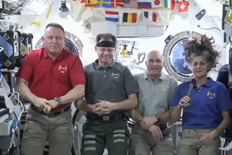 Two astronauts who have been stuck for months on the International Space Station (ISS) said Wednesday they have plenty of food, are not facing a laundry crisis, and don't yet feel like castaways.