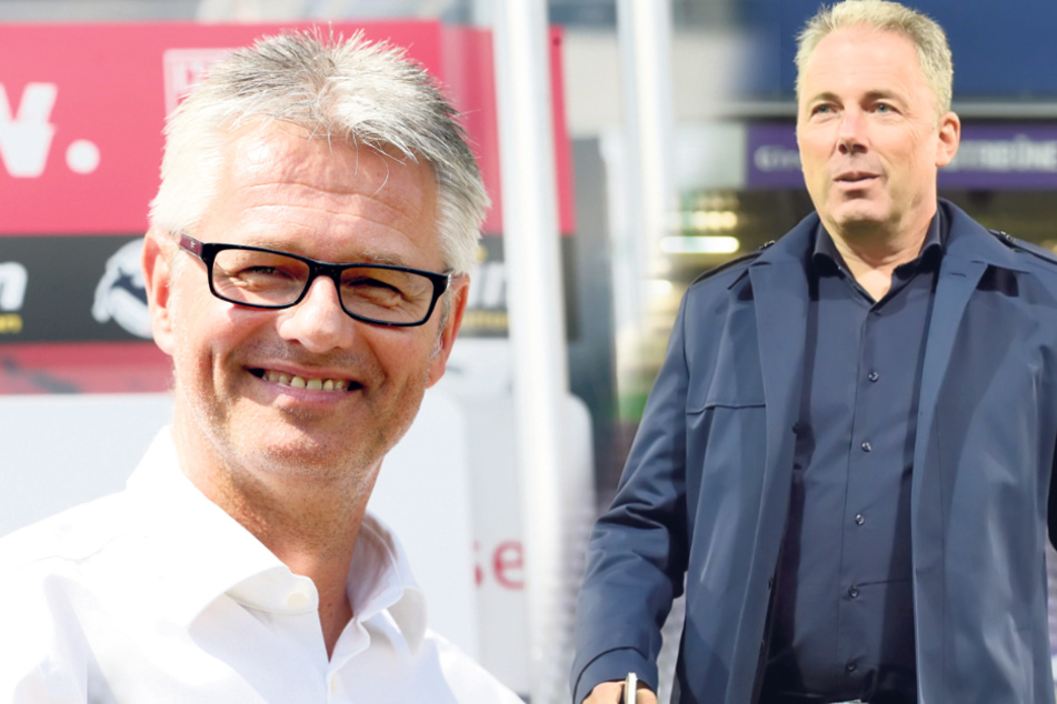 Ralf Heskamp (l.), Geschäftsführer des Halleschen FC, und Jürgen Wählend, Geschäftsführer des Zweitligisten VfL Osnabrück, wurden kontaktiert.