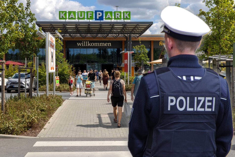 Dresden: Polizeieinsatz im Kaufpark Nickern: Mann zeigt Hitlergruß und geht auf Security los!