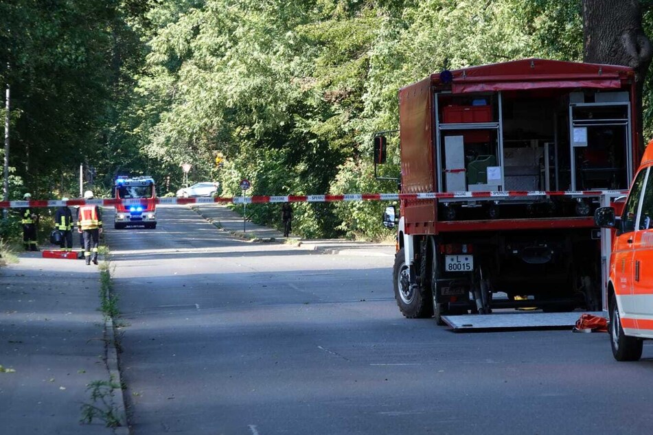 Der Bereich wurde weiträumig abgesperrt.