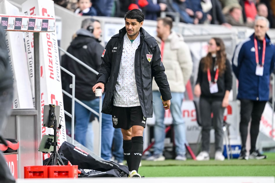 Mahmoud Dahoud (28), hier noch in Diensten des VfB Stuttgart, präsentierte sich bei seiner ersten Eintracht-PK ein wenig unsicher.