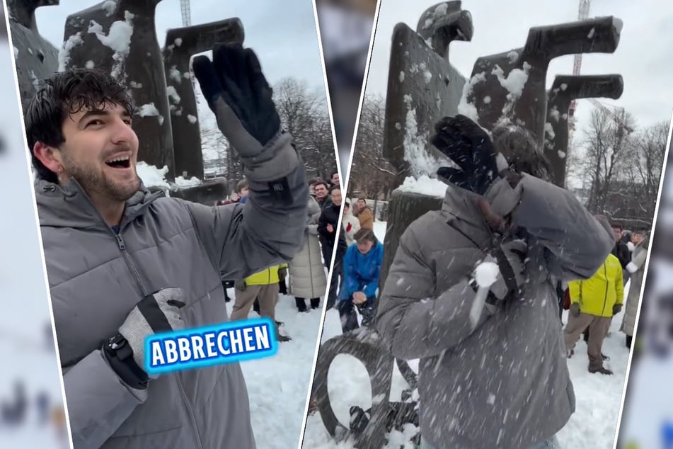 Er hatte Lust auf eine riesen Schnee-Sause – und wurde nicht enttäuscht: Schauspieler und Influencer Daniel Tonnar Leyva (22).