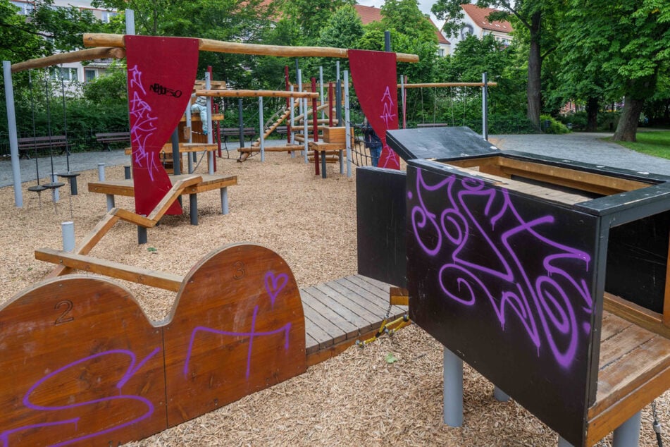 Der Spielplatz muss ab Dienstag gesperrt werden.