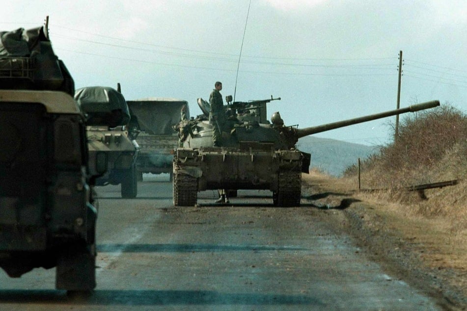 Ein T-55 Panzer aus der Zeit der Sowjetunion.