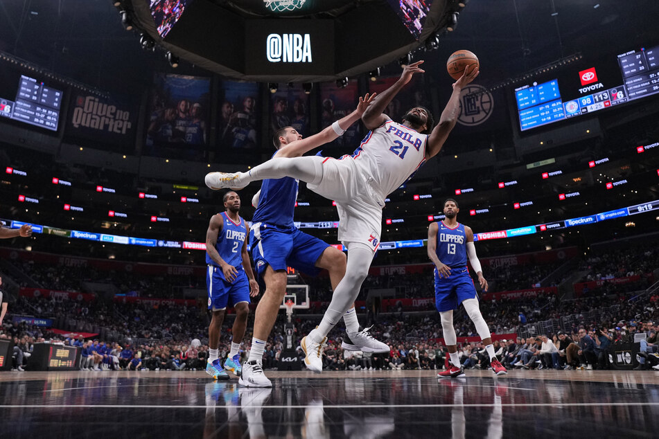 Philadelphia 76ers big man Joel Embiid put up a game-high 41 points against the Los Angeles Clippers.