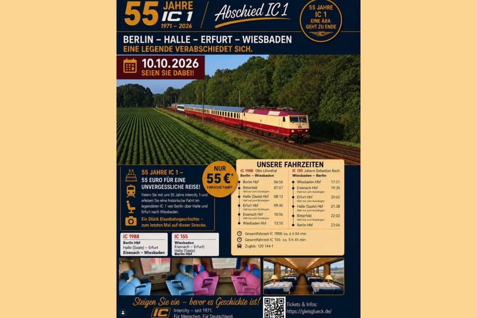 Für 55 Euro pro Fahrt hätten Fans nochmals ein Stück Eisenbahngeschichte erleben können.