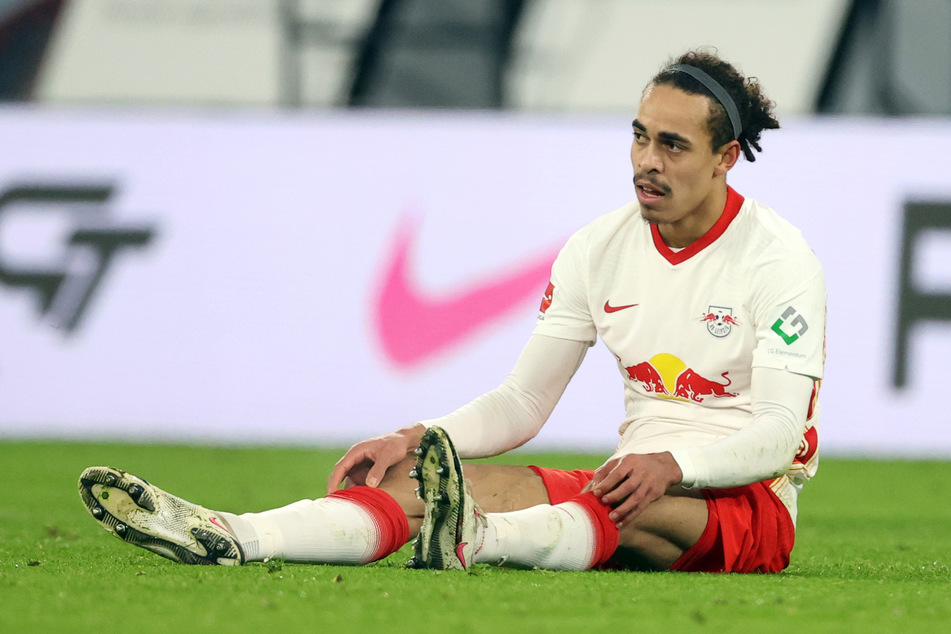 Yussuf Poulsen (26) musste beim Spiel gegen den FC Bayern München bereits nach 15 Minuten wieder ausgewechselt werden.