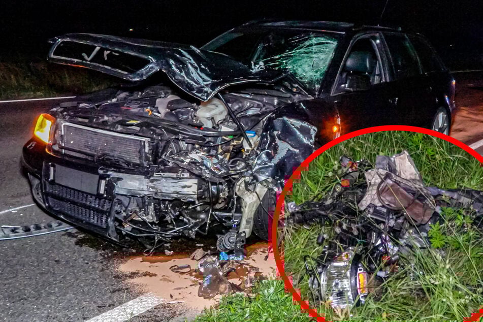 Mofa übersehen: Teenager stirbt nach Kollision mit Audi