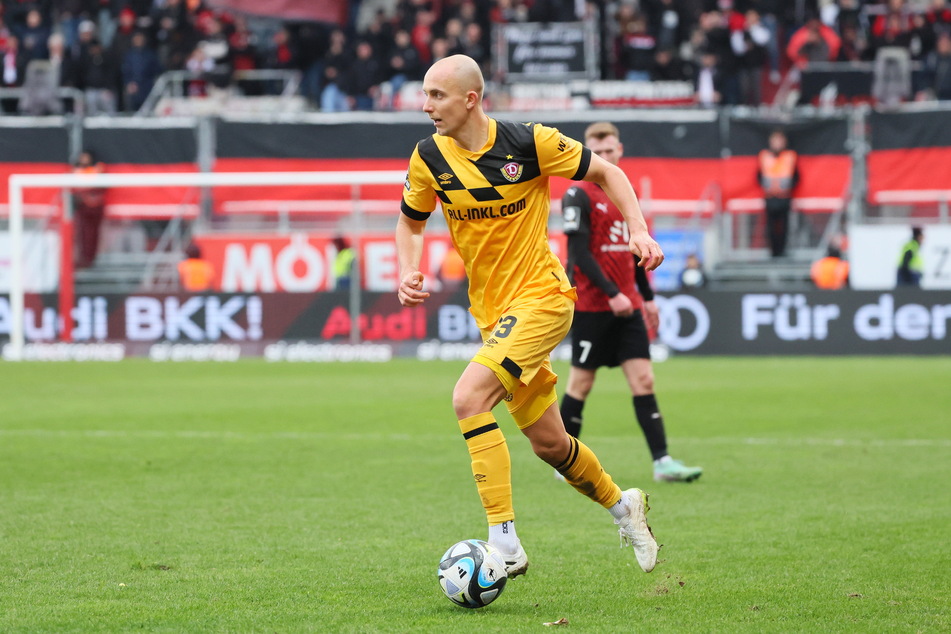 Dynamo Dresdens Tobias Kraulich (25, v.) wechselt zur direkten Konkurrenz nach Essen.