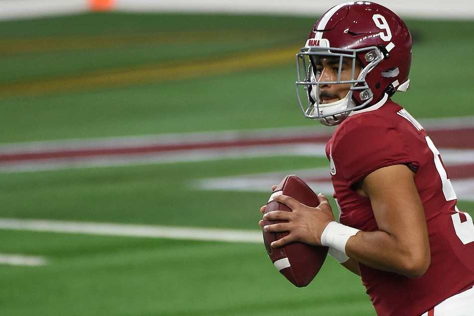 Alabama quarterback Bryce Young led the Crimson Tide to their first win of the 2021 season on Saturday.