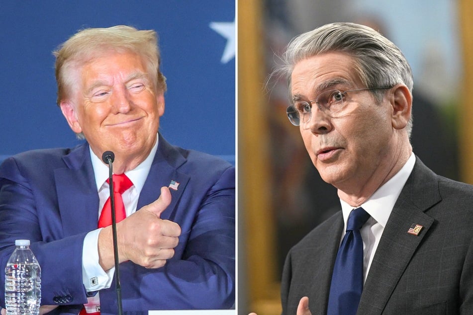 Treasury Secretary Scott Bessent (r.) recently suggested President Donald Trump's planned "baby accounts" would be a "backdoor" to privatizing Social Security.