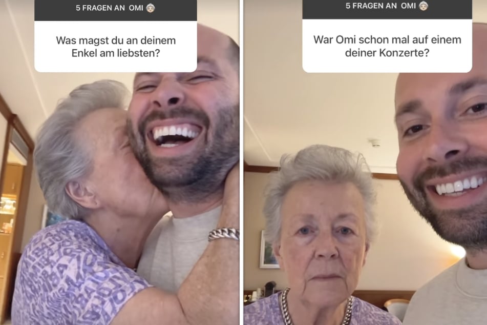 David Puentez (37) und seine Oma plaudern auf Instagram aus dem Nähkästchen.