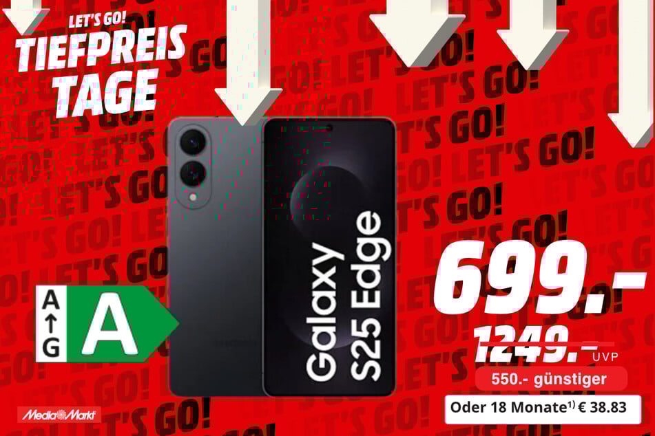 Samsung Galaxy S25 Edge für 699 statt 1.249 Euro.