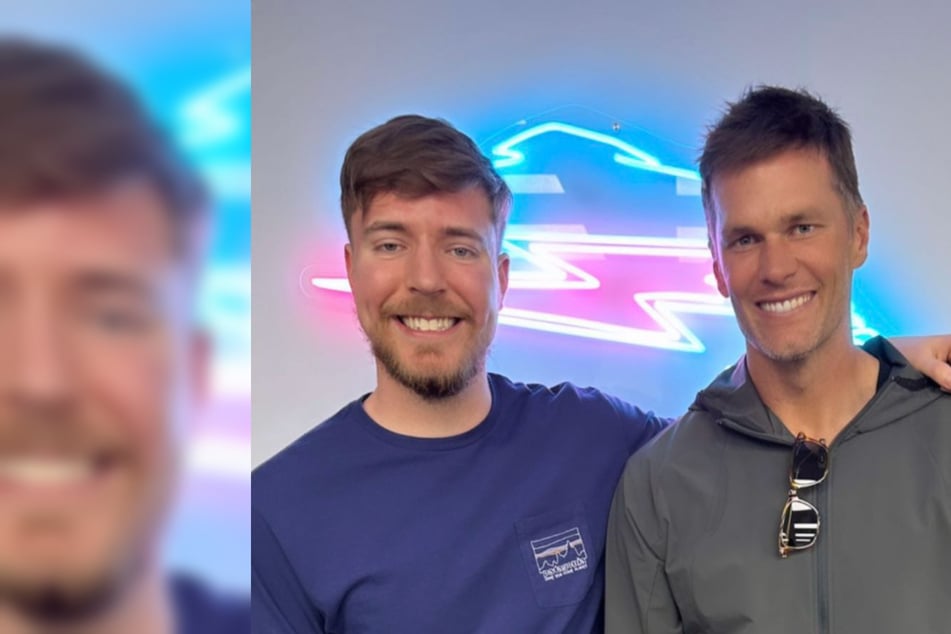 YouTube star MrBeast gets surprise visit from NFL legend Tom Brady!