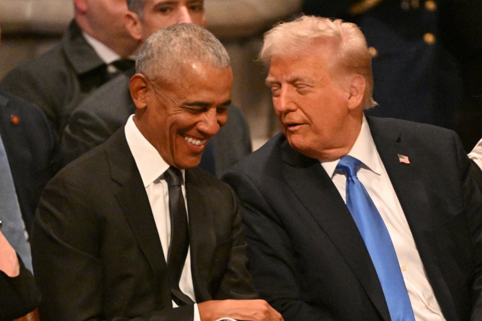 Barack Obama (l.) and Donald Trump appeared cordial at the funeral of former President Jimmy Carter earlier this year.